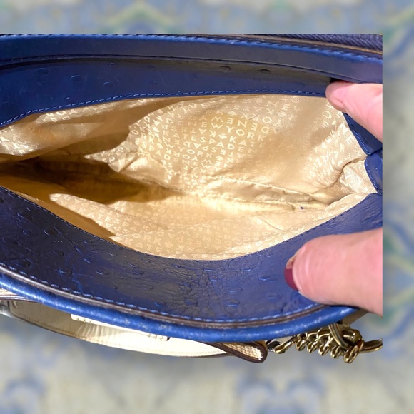 KATE SPADE FULL ZIP BOW 20-01-04 DARCY NAVY BLUE/IVORY PURSE - Picture 3 of 8